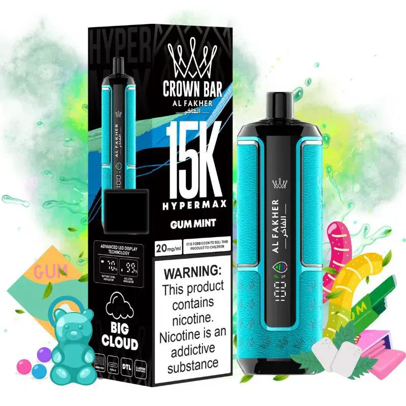 Gum Mint 15000 Puffs -  Al Fakher Vape Hypermax