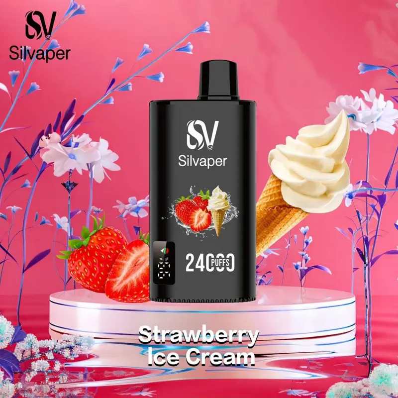 Silvaper 24000 Puffs Strawberry Ice Cream Disposable Vape