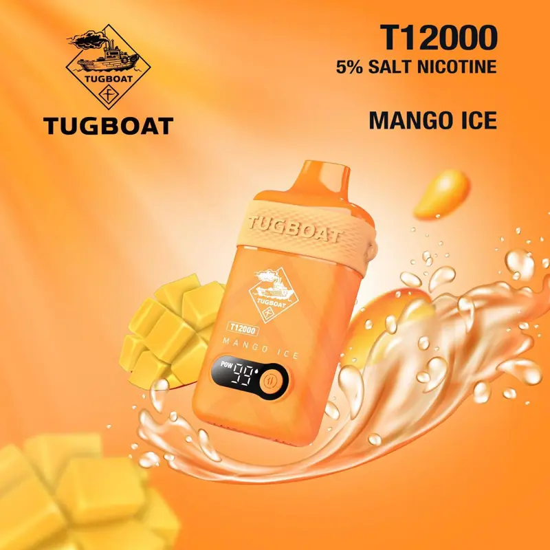 Tugboat T12000 Mango Ice – 12000 Puffs Disposable Vape