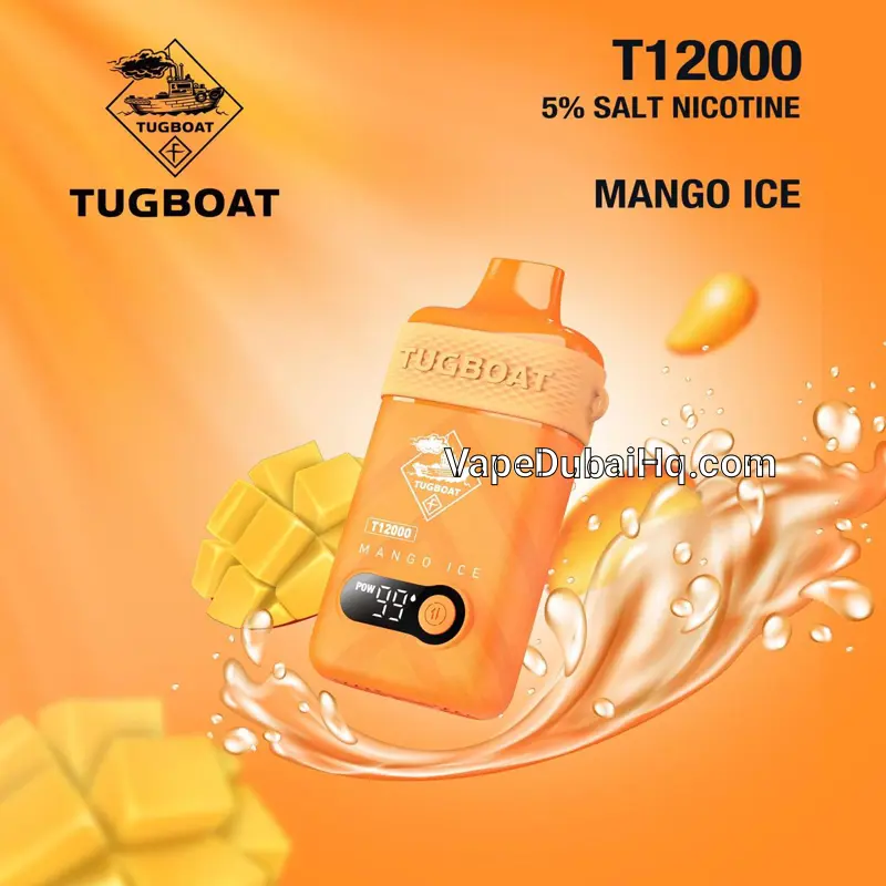 Tugboat T12000 Mango Ice – 12000 Puffs Disposable Vape