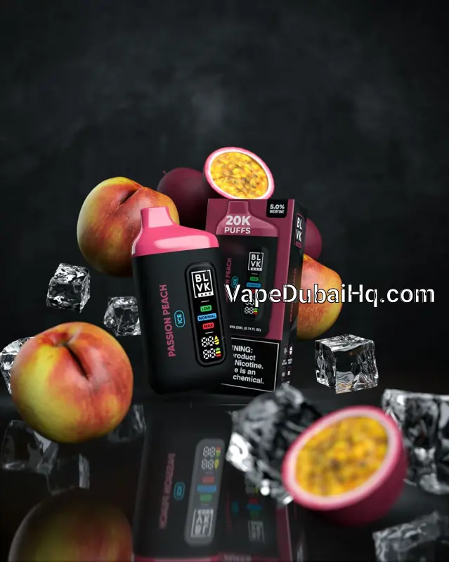 BLVK Passion Peach Ice 20000 Puffs – 5% Nicotine