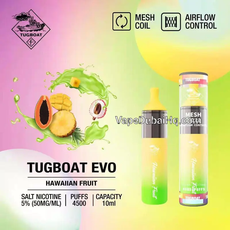 Tugboat EVO Hawaiian Fruit 4500 Puffs Disposable Vape