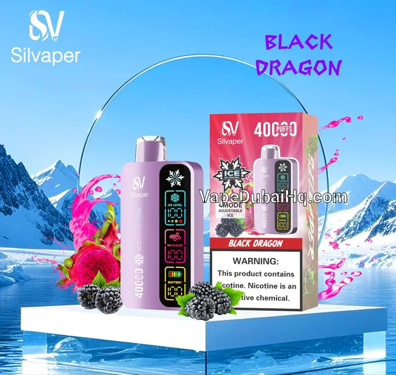 Black Dragon 40000 Puffs – Silvaper