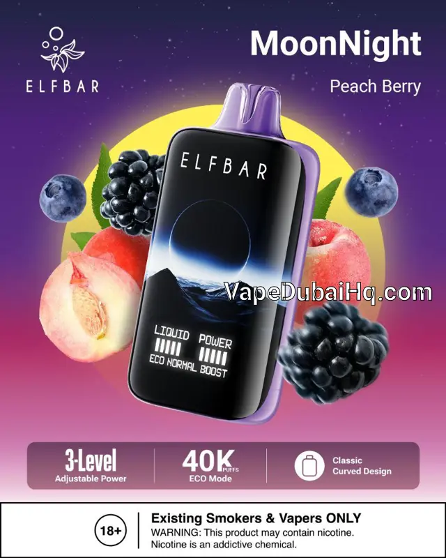Peach Berry 40000 Puffs – Elfbar MoonNight