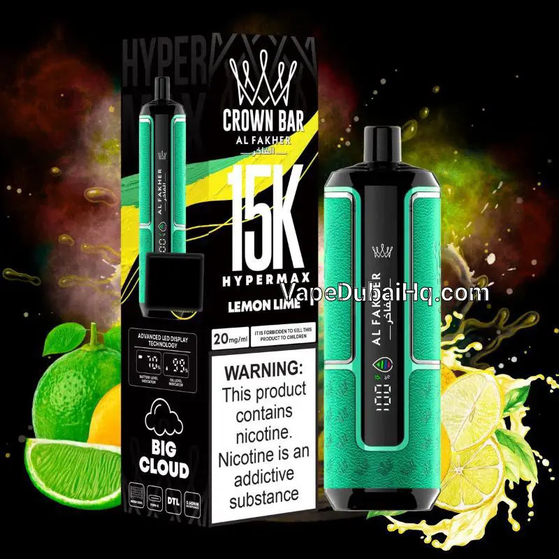 Lemon Lime 15000 Puffs -  Al Fakher Vape Hypermax