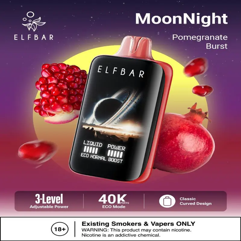Pomegranate Burst 40000 Puffs – Elfbar MoonNight