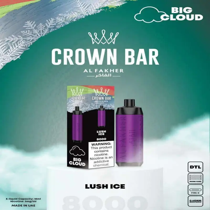 Lush Ice 8000 Puffs -  Al Fakher Vape