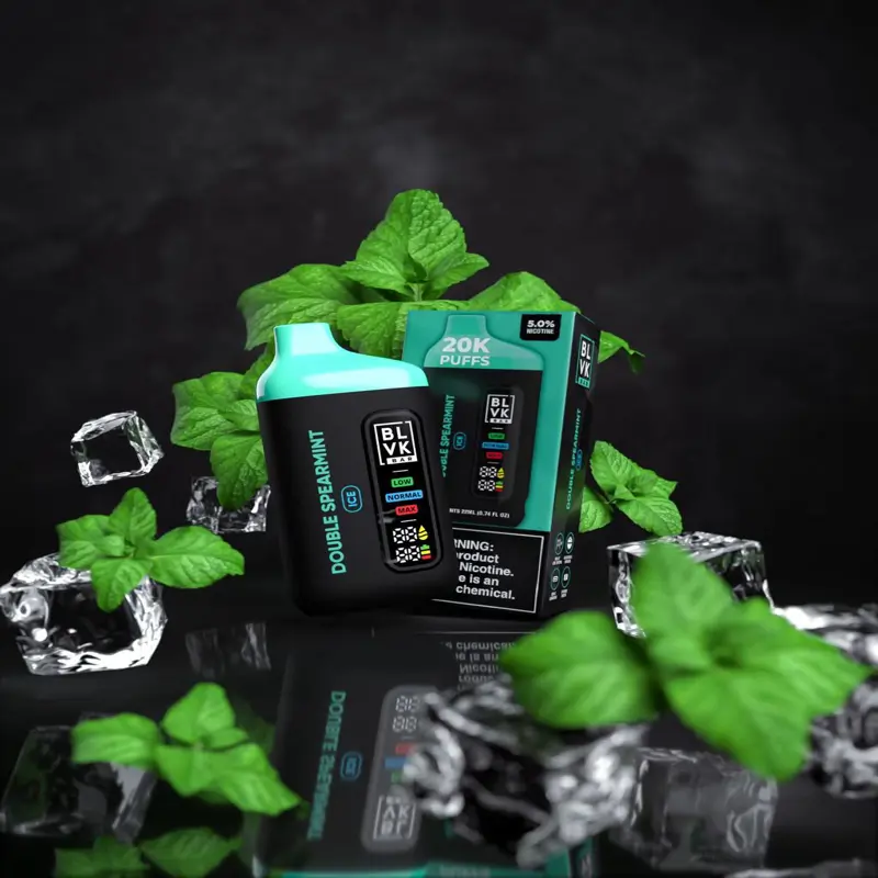 BLVK Double Spearmint Ice 20000 Puffs – 5% Nicotine