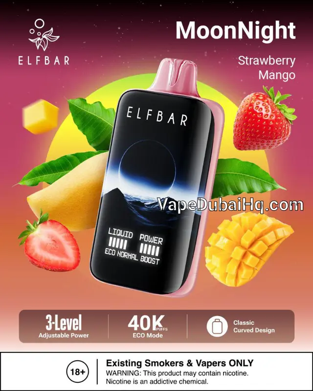 Strawberry Mango 40000 Puffs – Elfbar MoonNight