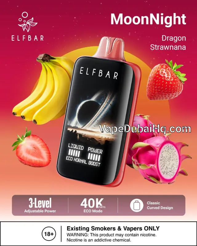 Dragon Strawnana 40000 Puffs – Elfbar MoonNight