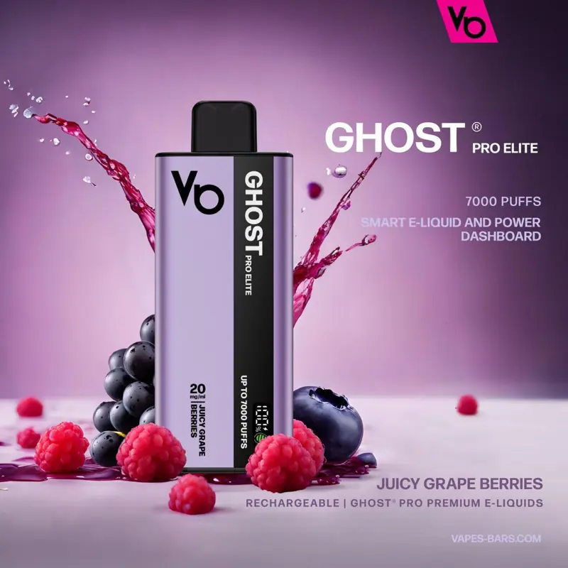Juicy Grape Berries 7000 Puffs – Ghost Pro Elite