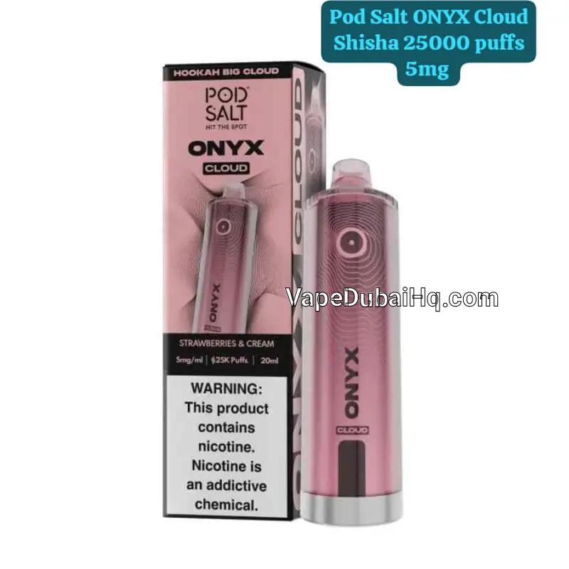 Pod Salt ONYX Cloud Strawberries & Cream 25000 Puffs – 5% Nicotine