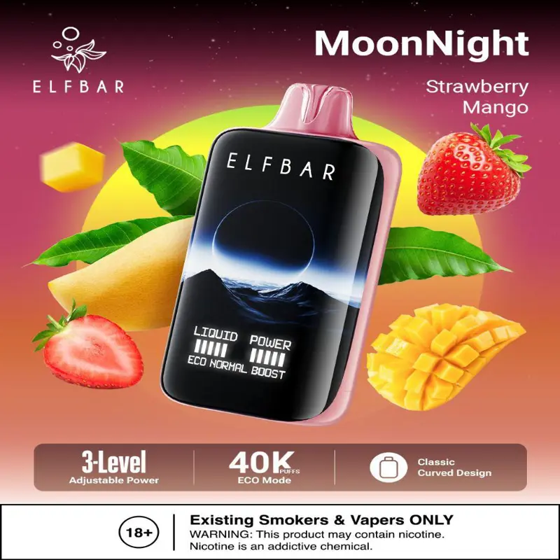 Strawberry Mango 40000 Puffs – Elfbar MoonNight