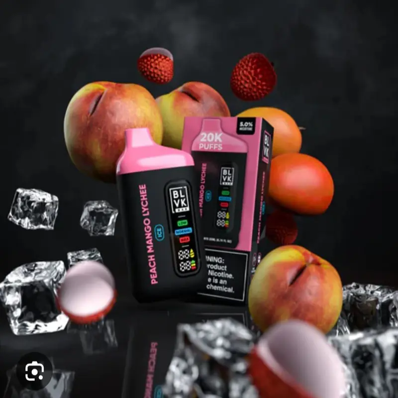 BLVK Peach Mango Lychee Ice 20000 Puffs – 5% Nicotine