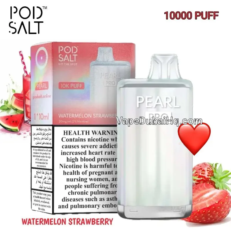 Pod Salt Pearl Pro Watermelon Strawberry 10000 Puffs – 2% Nicotine