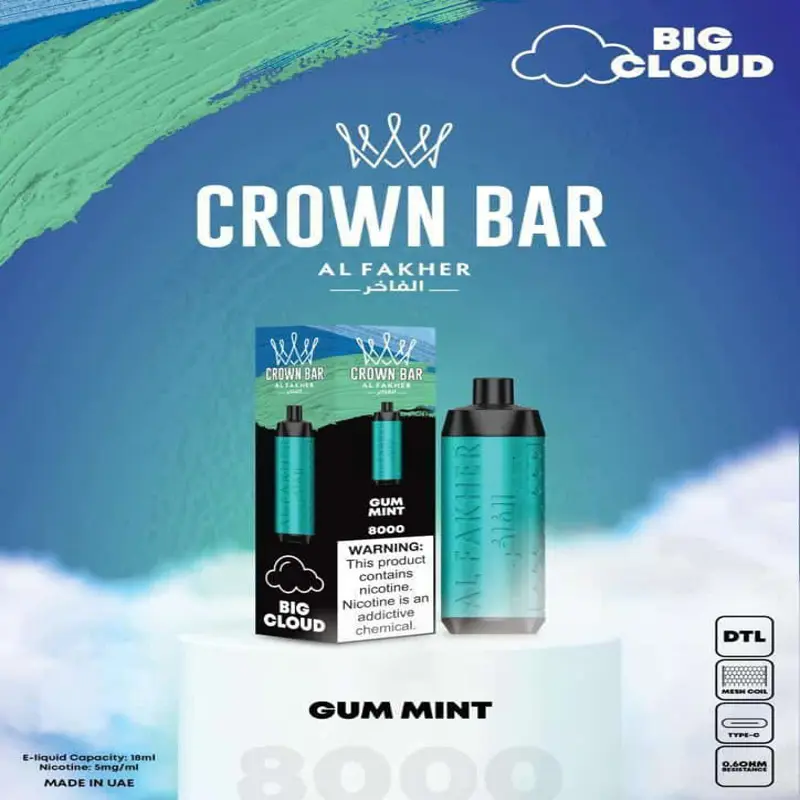 Gum Mint 8000 Puffs -  Al Fakher Vape