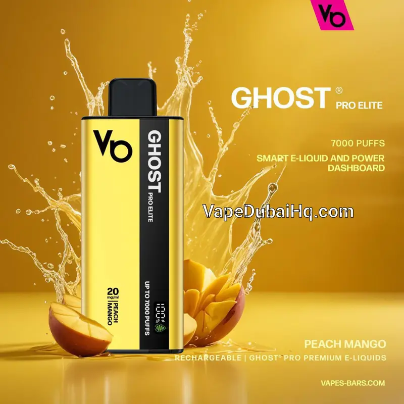 Peach Mango 7000 Puffs Ghost Pro Elite