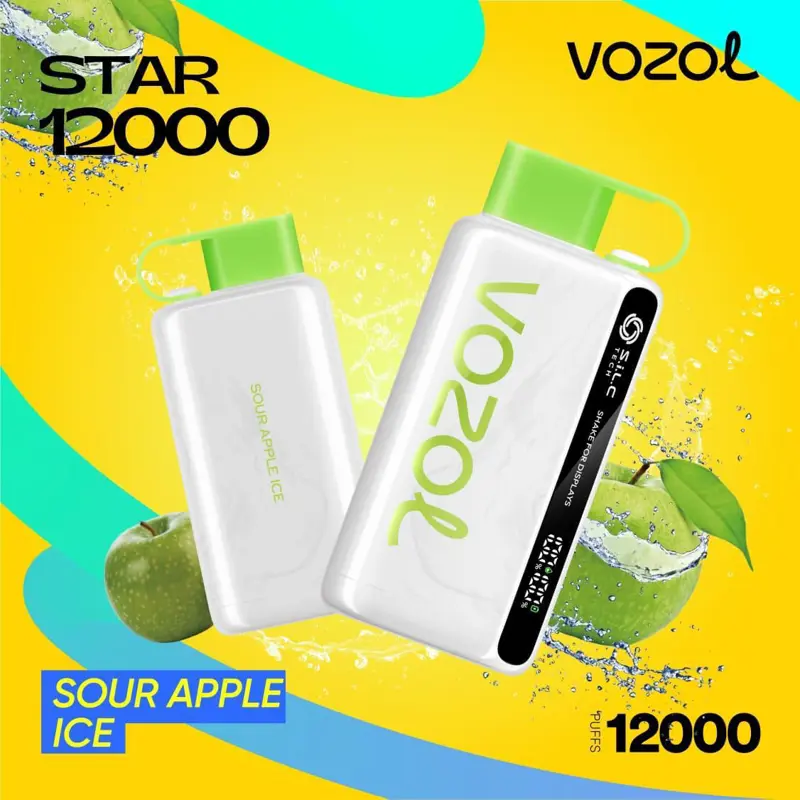Sour Apple Ice 12000 Puffs – Vozol Star