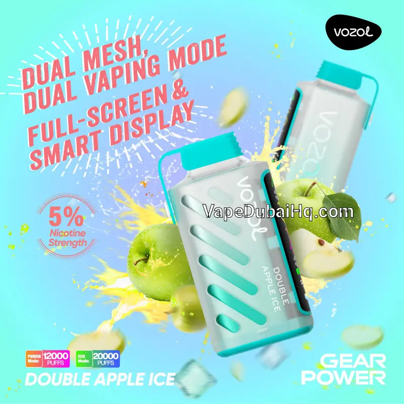 Vozol Gear Double Apple Ice – 20000 Puffs Disposable Vape