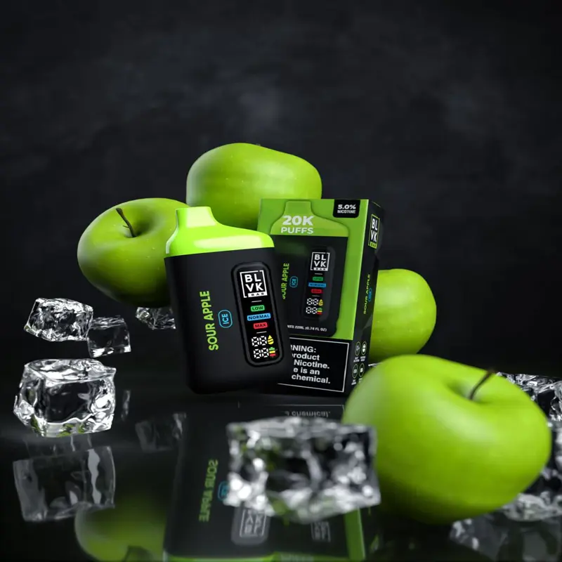 BLVK Sour Apple Ice 20000 Puffs – 5% Nicotine