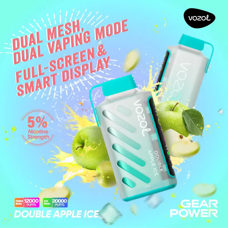 Vozol Gear Double Apple Ice – 20000 Puffs Disposable Vape