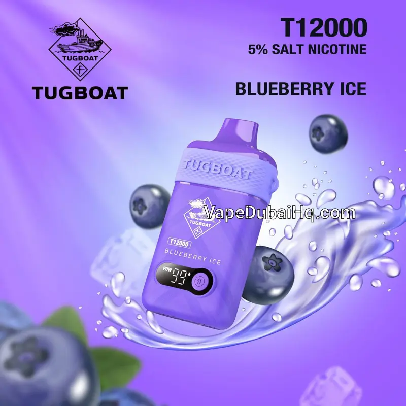 Tugboat T12000 Blueberry Ice – 12000 Puffs Disposable Vape