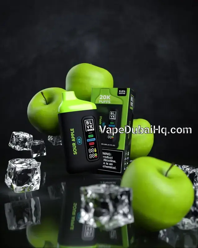 BLVK Sour Apple Ice 20000 Puffs – 5% Nicotine