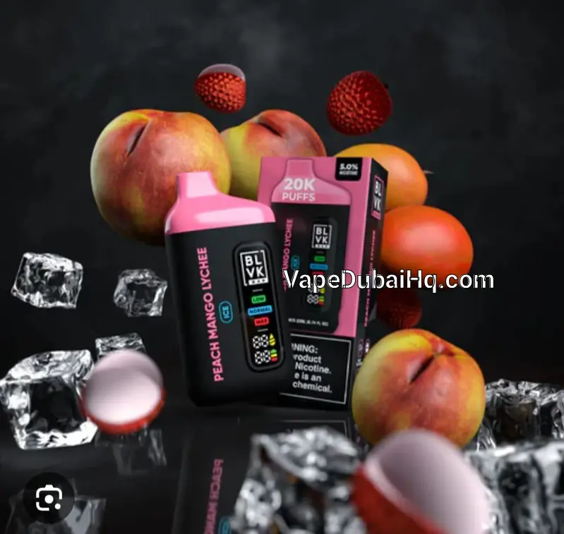 BLVK Peach Mango Lychee Ice 20000 Puffs – 5% Nicotine