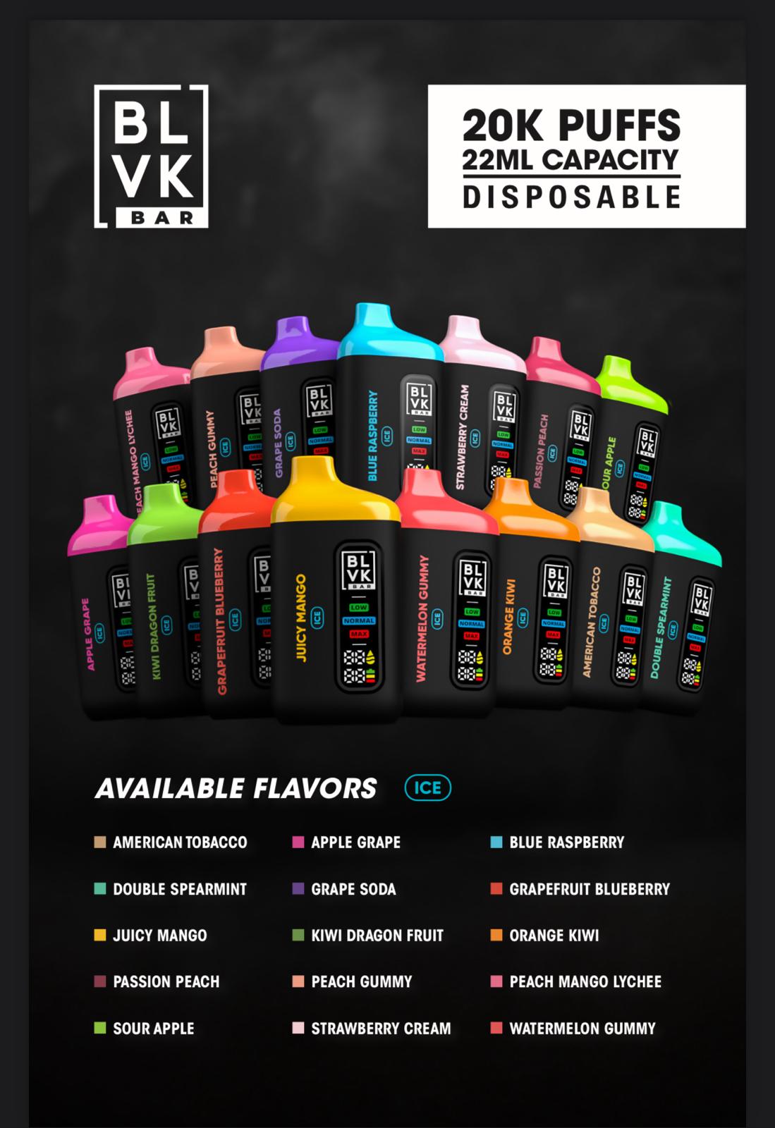 BLVK 20000 Puffs Disposable Vape Dubai